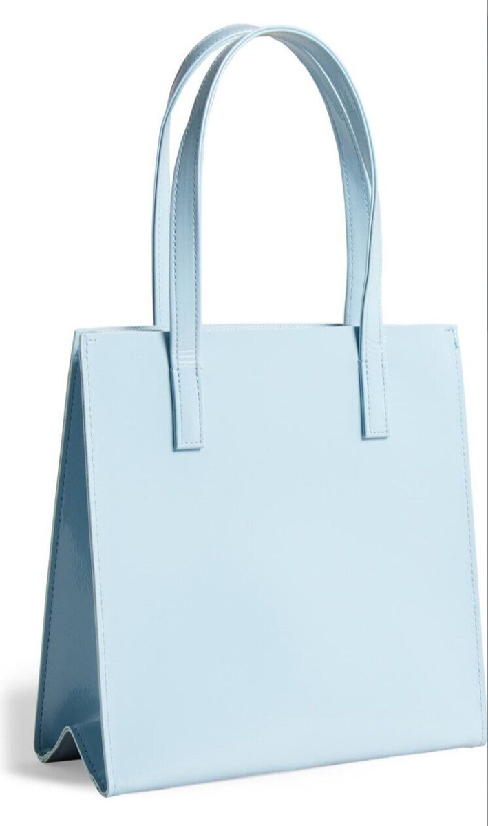 Ted Baker- CRINION- Crinkle Small Icon Tote- Light Blue- NWT- $60