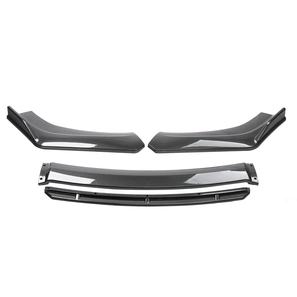 For Audi RS3 S3 A3 Front Rear Bumper Lip +78.7"Side Skirt Extension 2M/78.7inch Foto 3 de 4