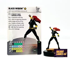 Marvel Heroclix Black Widow #007 w/ Card Avengers 60th Anniversary Set