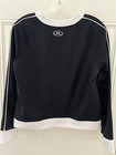 Girl's Under Armour Black White Athletic Activewear Sports Jacket Zip-up Size XL — photo 4