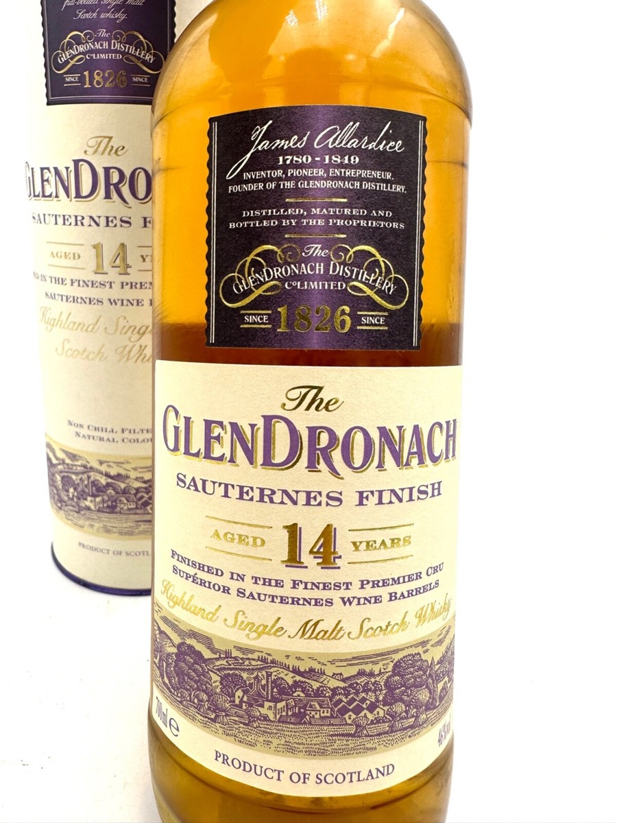 GLENDRONACH 14 YO SAUTERNES FINISH SINGLE MALT SCOTCH WHISKY