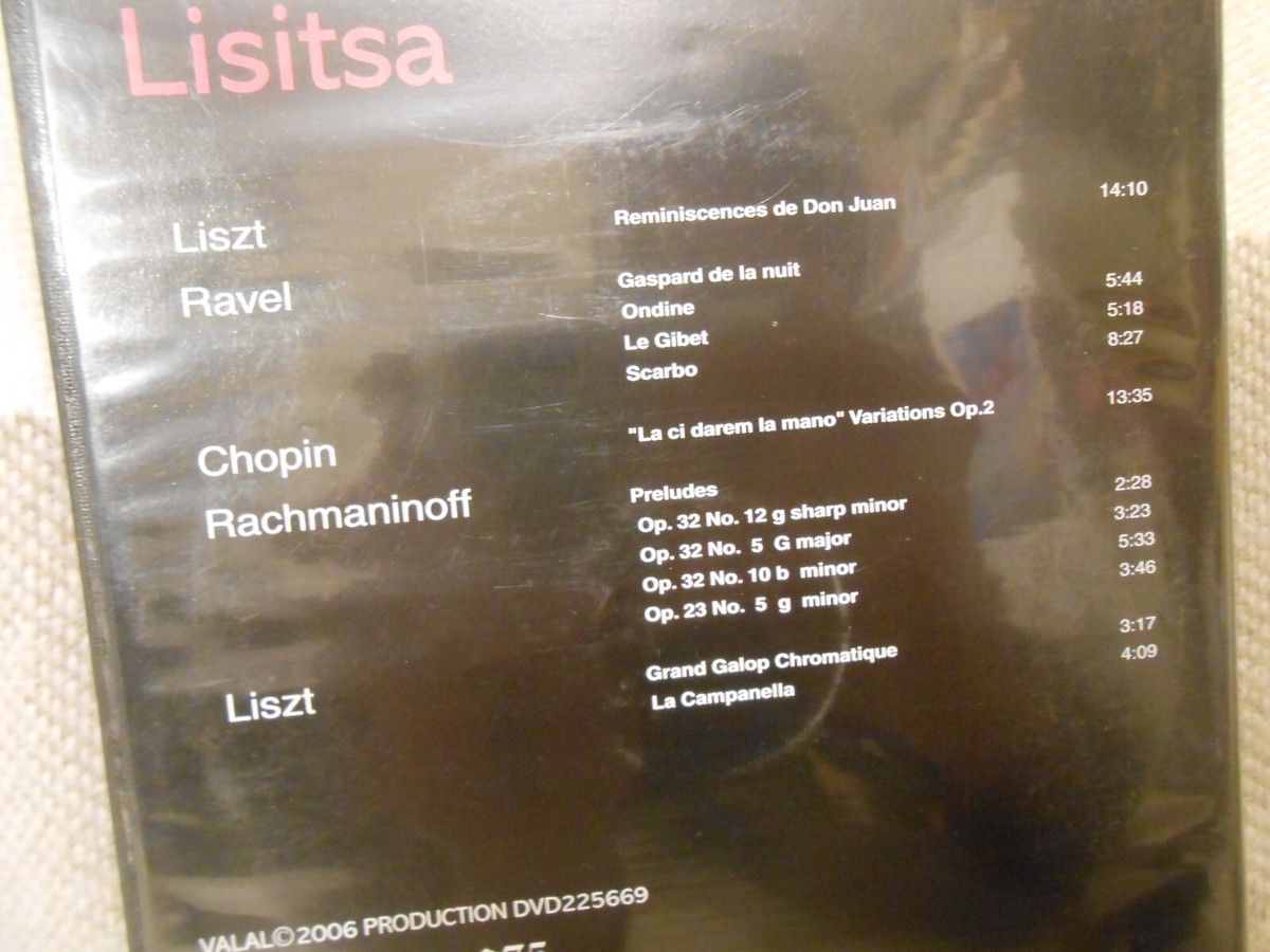 Valentina Lisitsa Black and Pink (DVD, 2006) Liszt Ravel Chopin