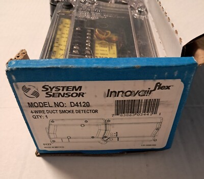 System Sensor D4120 4-Wire Duct Smoke Detector Housing Only NO SMOKE HEAD