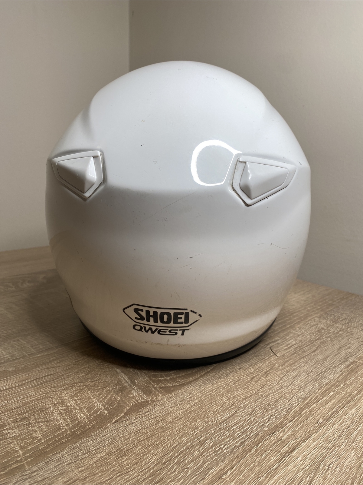 Shoei Qwest Plain Full Face Motorbike Motorcycle Helmet Road Legal Size