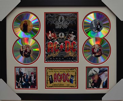 ACDC AC/DC SIGNED MEMORABILIA FRAMED 4 CD LIMITED EDITION | eBay Australia