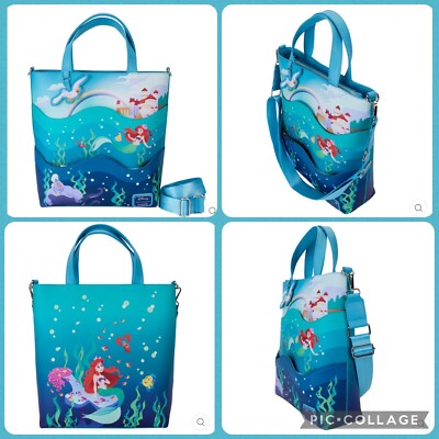 アリエル　トートバッグ　loungefly Loungefly Disney The Little Mermaid 35th Anniversary Ocean Scene