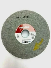 6" X 1" X 1" 8A MED SCOTCH-BRITE EXL DEBURRING WHEEL HARD DENSITY  A/0 3M #13617
