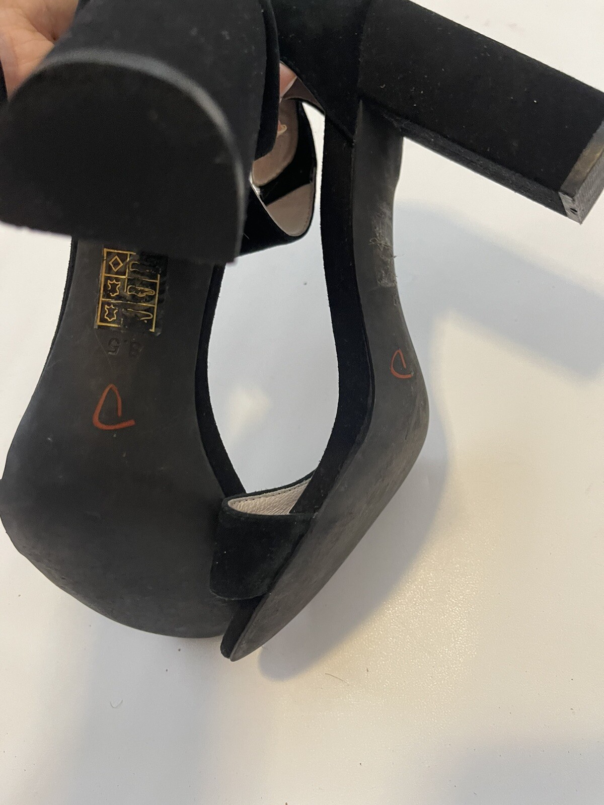Jeffrey Campbell. Lindsay Sandal Black Suede. size 8.5 image 6