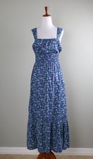 ANN TAYLOR LOFT $120 Darling Floral Shirred Waist Maxi Tank Dress Size XS