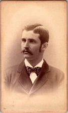 Geneseo, NY, Arthur Mitchell, Handsome Young Man, c1870s, CDV Photo #3455