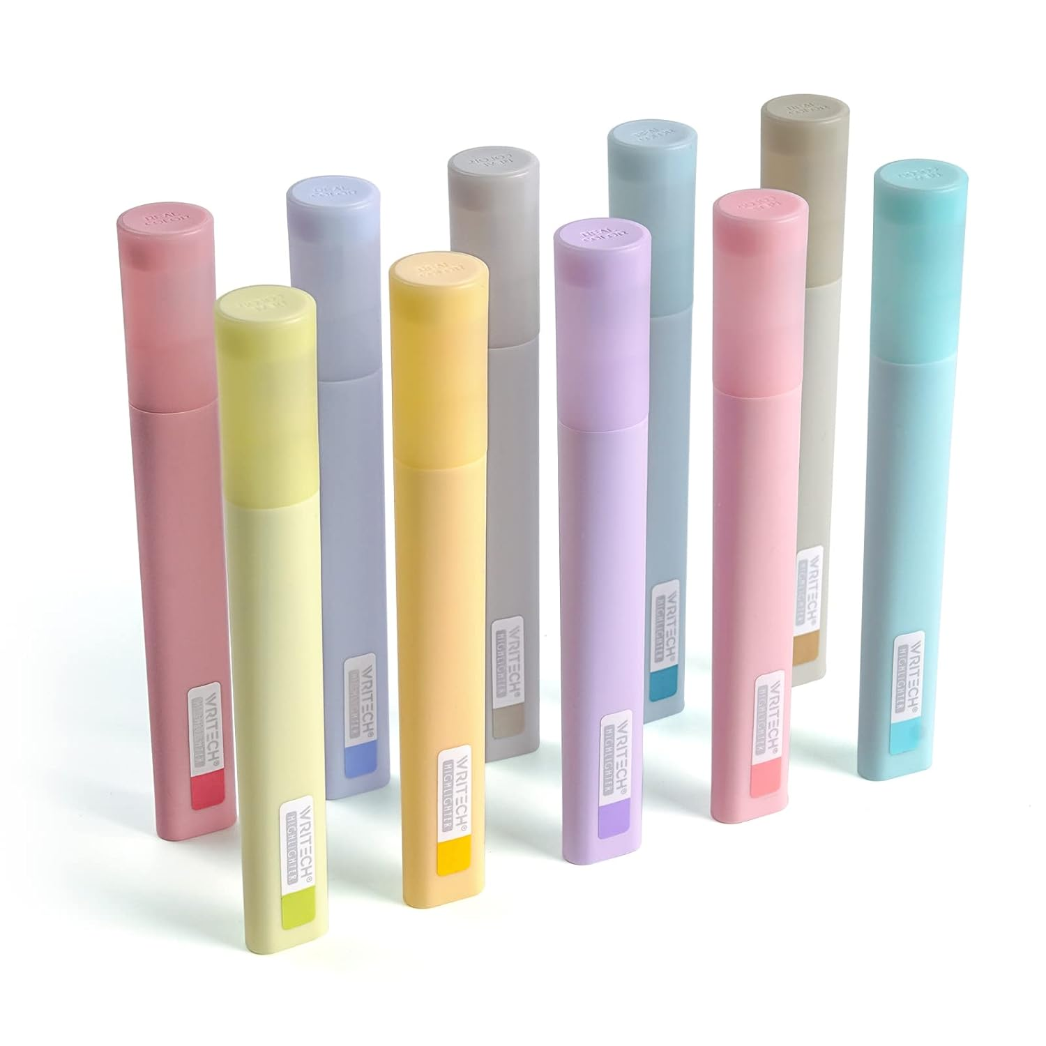 Pastel Highlighters Assorted Colors: Soft Chisel Tip Bible Highlighter Marker Pe-image