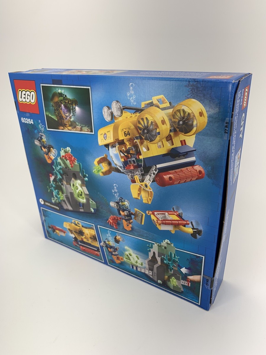 Lego City Ocean Exploration Submarine 60264 Building Kit 286 Pcs