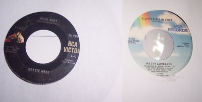 COUNTRY GALS - Lot of Six 45 RPMs  From 1964-1988  WEST, SHEPARD, LEE, HOWARD++