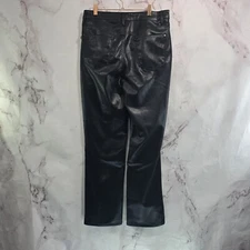Judy Blue Pants Womens 30 11 Black Faux Vegan Leather High Rise Straight