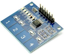 5 pcs TTP224 4-Channel Digital Touch Sensor Module Capacitive Touch Switch 