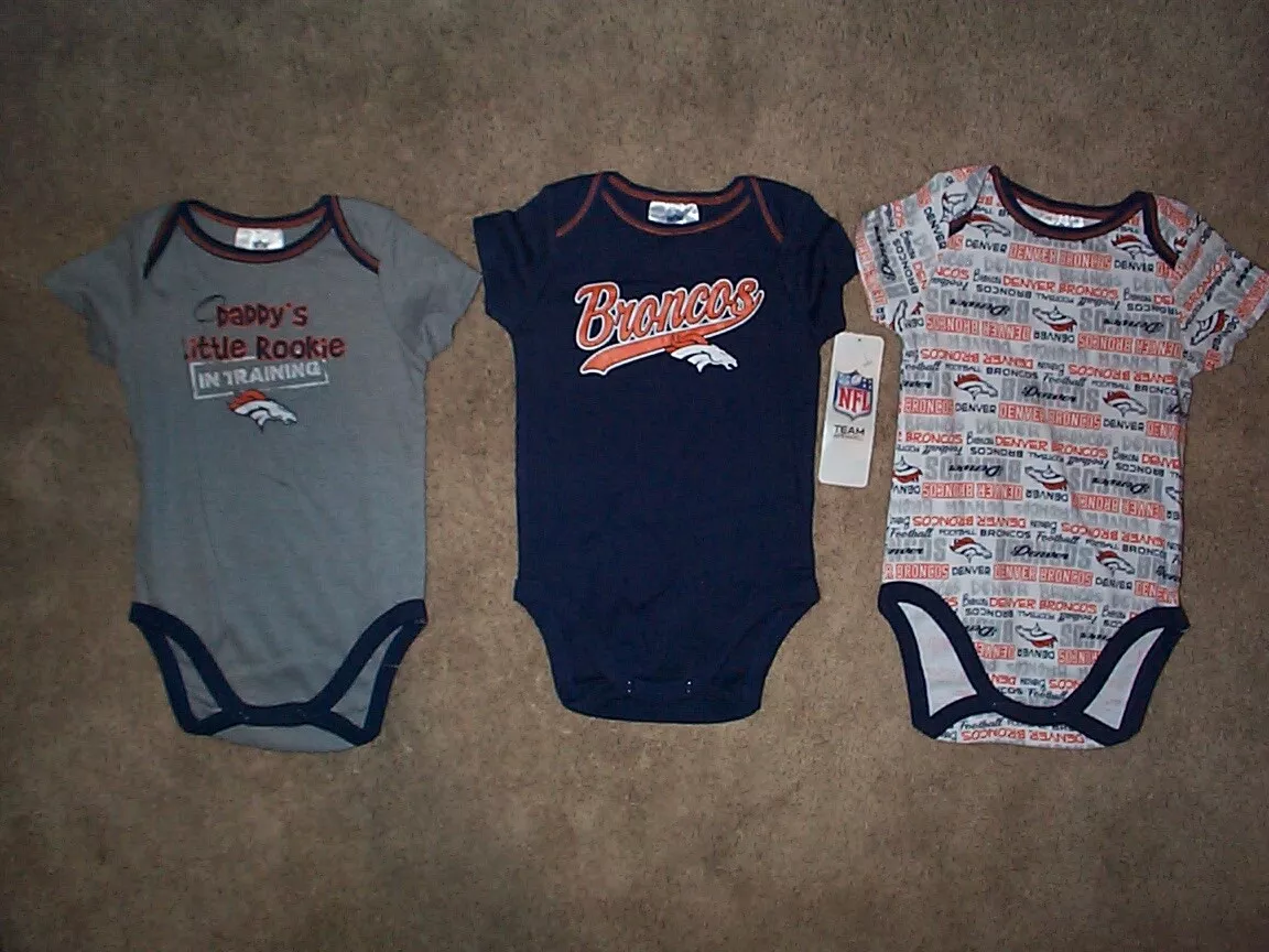 NFL Baby Boys Denver Broncos Jersey Bodysuit - 3-6mo