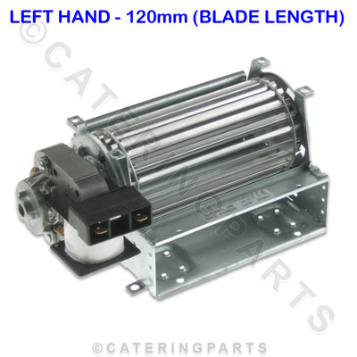 TAS12L 120mm LANG 60mm DURCHMESSER BLATT 240 VOLT TANGENTIAL LÜFTER MOTOR GEBLÄSE