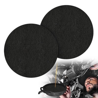 2 PCS Oil Drain Splash Pad, 18'' Round Oil Change Mat HeatResistant No Splatte...