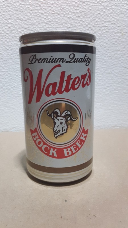 Walter's Bock Beer Can, empty
