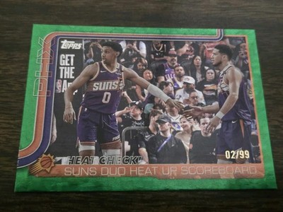 2025-26 Topps - Checklist Devin Booker, Ryan Dunn #294 Green /99