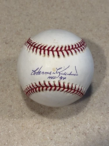 Harmon Killebrew signed OML baseball w/ HOF 84 * Beckett *