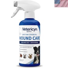 16 Oz Pet Safe Wound Care Spray - Veterinary Recommended Skin Relief for Animals
