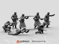 3d Model STL Format Digital File German Soldiers WW2