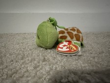 TY Beanie Boos Zippy Turtle Clip Keychain 3" Plush Hang Tag 2016
