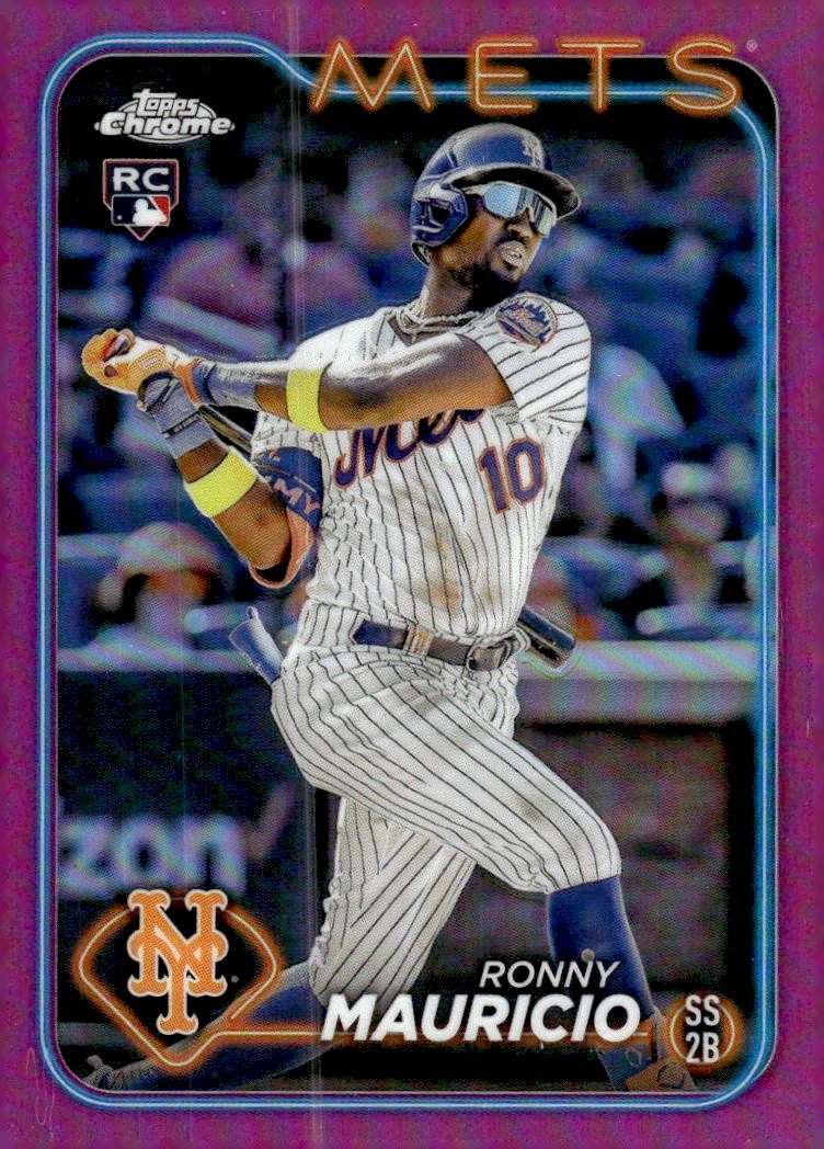 2024 Topps Chrome #28 Ronny Mauricio Purple Refractors #/250