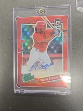 2023 Optic Victor Scott II Auto /25 Red Rated Prospect - Cardinals