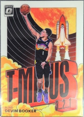 Devin Booker 2021-22 Donruss Optic #15 T-Minus 3...2...1 Phoenix Suns