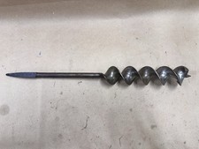 Antique 2  Auger Barn Beam Hand Drill Bit Tim...