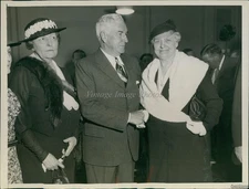 1934 Mrs Alvin Hert Henry Fletcher Mrs Harry Thomas Gop Convention Wirephoto 7X9