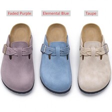 Birkenstock Boston Braided Women's Clogs Shoes Suede Leather EU 37-41 All Colors
