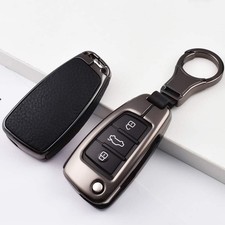 SANRILY 1Pcs Flip Key Fob Cover for Audi A1 A3 A6 Q3 Q5 TT S3 Keyless Entry K...