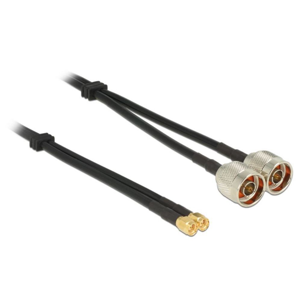 DeLOCK 89467 5m 2 x N plug 2 x SMA plug Schwarz Koaxialkabel 4890₽