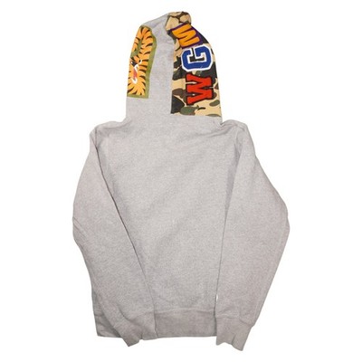 BAPE Shark Full Zip Hoodie Gray Camo Tiger WGM A Bathing Ape Japan