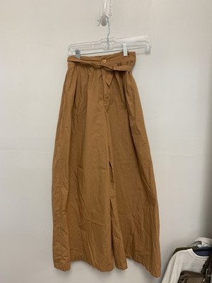 Young Fabulous Broke Orange Poplin Wide Leg Pant Small