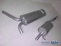 Imasaf Auspuffset Mitteltopf+Endtopf für Primastar 2.0 16V 2001-