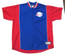 Nba Baltimore Bullets Hardwood Classics Majestic Snap Front Warm Up Jersey