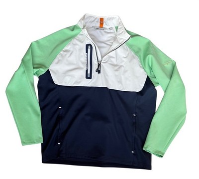 Peter Millar Men's Size Large Hyperlight Weld Hybrid Half-Zip Crown Golf Jacket