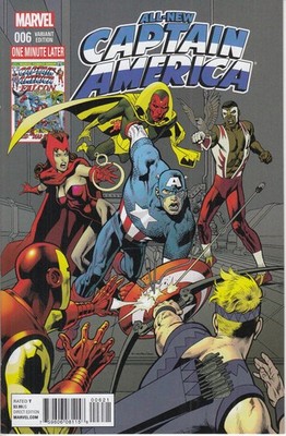 All New Captain America Nr 6 Marvel 2015  1:15 Variant Cover