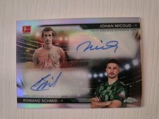 2025 Topps Chrome Bundesliga History Duo Auto - Micoud / Schmid - 220/250