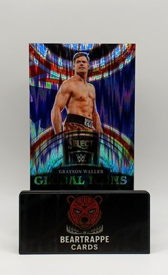 2023 Grayson Waller Panini Select WWE Global Icons Silver Flash 