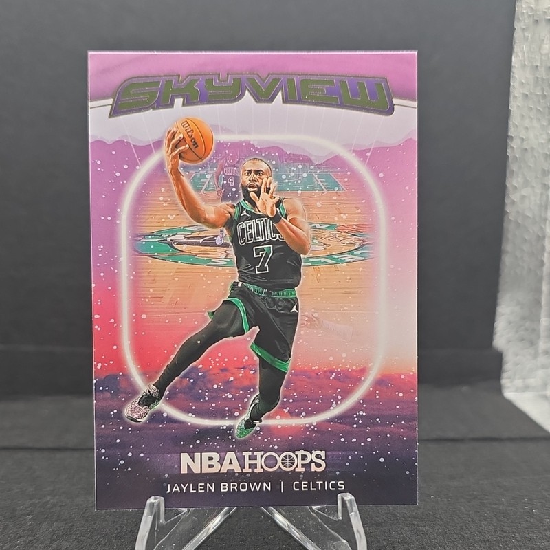 Panini NBA Hoops 2024-25 Jaylen Brown Boston Celtics Skyview Insert #1