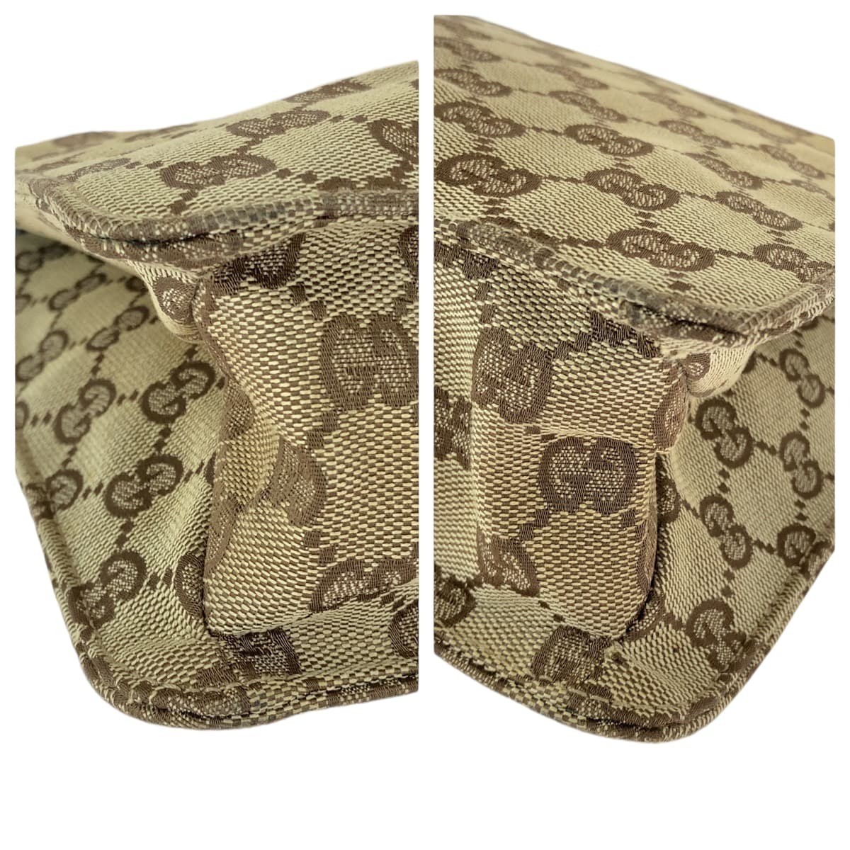 Excellent condition GUCCI Eclipse Brown Silver Ha… - image 2