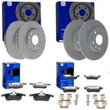 ATE PowerDisc BREMSSCHEIBEN + BELÄGE VA+HA passend für OPEL ASTRA H + ZAFIRA B