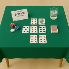 BY3 Panno Da Gioco Burraco Poker Carte Tavolo Copritavolo Quadrato Rettangolare