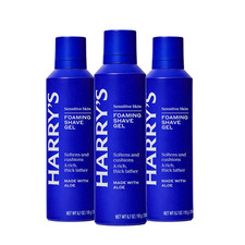 Foaming Shave Gel for Men with Aloe - 3 Pack 6.7Oz - Soothes and Cushions Skin