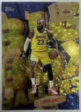 LEBRON JAMES 2025/26 TOPPS BIG BOX BALLERS YELLOW CRACKED ICE HOLO INSERT #BB-26